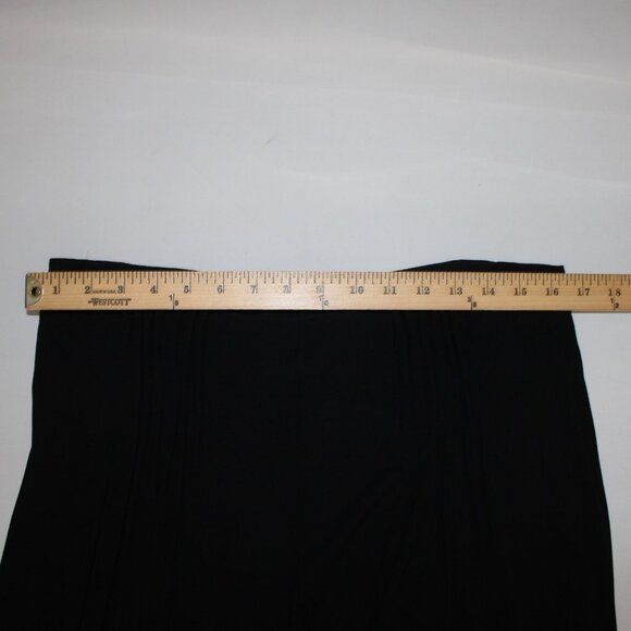 Fendi Pant Sz 44 x 33 Black Sheer Pleated Rayon Elastane Wide Leg Dress Pant - Picture 11 of 12